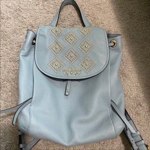 Michael kors blue studded backpack